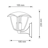 lampa-ogrodowa-kinkiet-czarny-e27-12w-polux-liczba-punktow-swiatla-1
