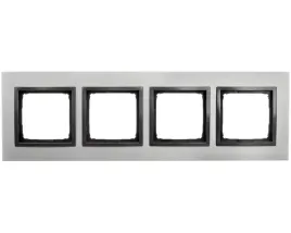 ramka-poczworna-kontakt-simon-bezowy-satynowy-mrok-drn4-80