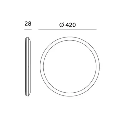 plafon-okragly-kobi-light-bialy