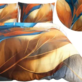 komplet-poscieli-140x200-satyna-bawelna-druk-cyfrowy-ekspresja-kolorow-lisc