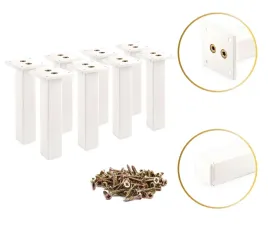 8-x-mocna-metalowa-nozka-noga-meblowa-stopka-40-cm-z-plytka-mocujaca-biala