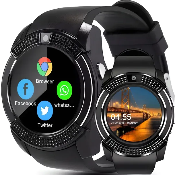 smartwatch-retoo-v8-czarny-ekran-dotykowy-tak