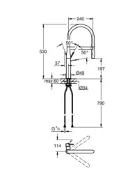 grohe-jednouchwytowa-bateria-kuchenna-essence-srebrna-30294000