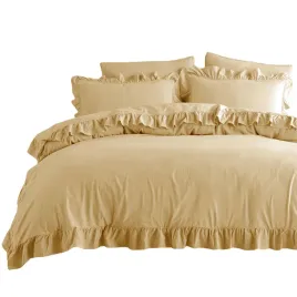 komplet-poscieli-220x200-naturalna-bawelna-eko-z-falbanka-naturalny-kremowy