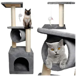 drapak-wysoki-legowisko-slupek-do-drapania-wieza-drapnijto-61-100-cm