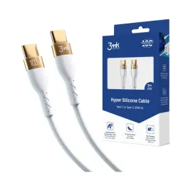 kabel-3mk-usb-typ-c-usb-typ-c-2-m-bialy