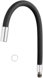 wylewka-do-baterii-zlewozmywakowej-ferro-elastico-w100b-b-czarna