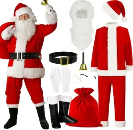 kostium-swietego-mikolaja-czerwony-uniwersalny-13-elementow