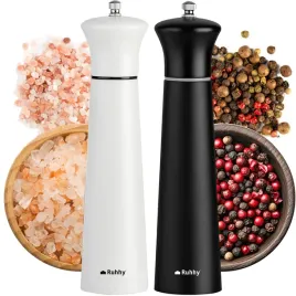 mlynek-reczny-ruhhy-drewniany-50-g-bialy-czarny-zestaw-2-szt