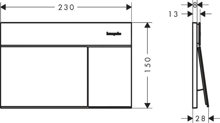 przycisk-splukujacy-do-wc-hansgrohe-iframe-element-e-czarny-mat-marka-hansgrohe