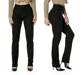 jeansy-damskie-megi-czarne-push-up-wysoki-stan-rozmiar-31