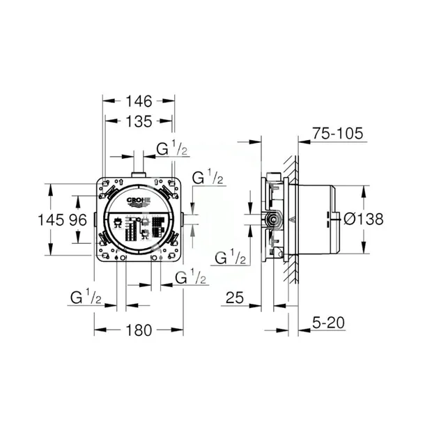 element-podtynkowy-grohe-35600000-rapido-smartbox-linia-rapido-smartbox