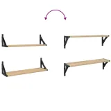 polki-scienne-2-szt-dab-sonoma-60x15x155-cm-stan-nowy