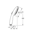 grohe-sluchawka-prysznicowa-3-strumienie-tempesta-110-chrom-ksztalt-okragly