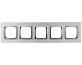 ramka-pieciokrotna-kontakt-simon-srebrny