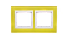 ramka-podwojna-kontakt-simon-zloty