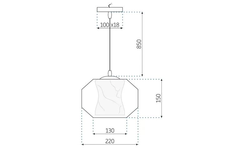 lampa-sufitowa-wiszaca-pojedyncza-okragla-marmur-marmurek-app908-material-dominujacy-szklo