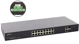 pulsar-sfg116wp-switch-poe-16-port-do-16-kamer-ip-gigabitowy-bez-zasilacza