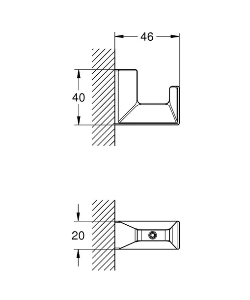 grohe-haczyk-na-plaszcz-kapielowy-selection-cube-czarny-liczba-miejsc-do-wieszania-1