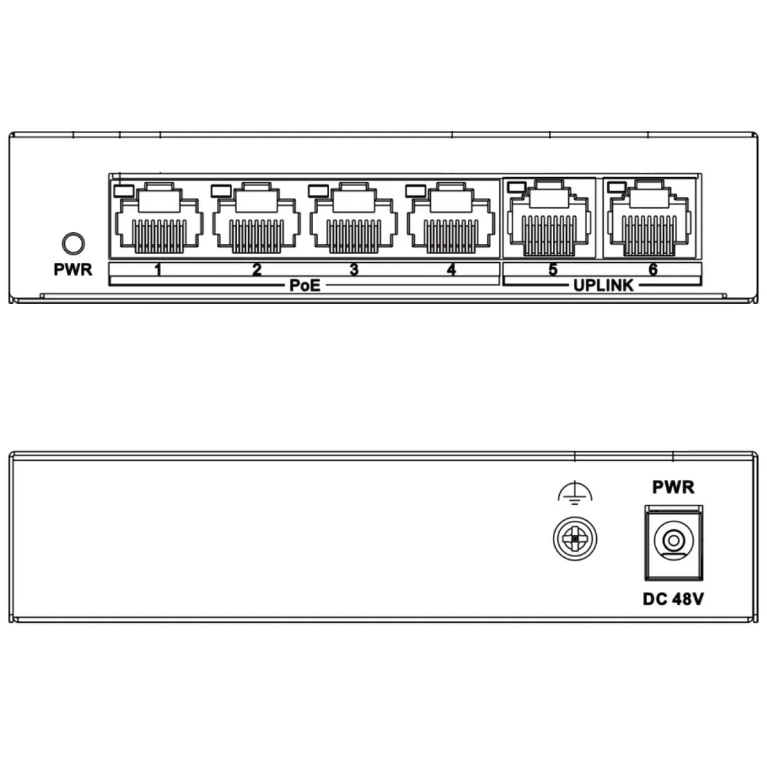 switch-poe-x4-hikvision-30w