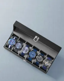 pudelko-na-zegarki-meskie-szkatulka-organizer-czarne-szary-etui-na-6-szt