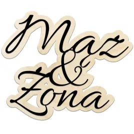drewniany-napis-maz-i-zona-na-scianke-na-stol