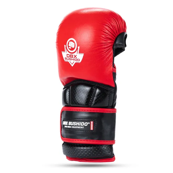 rekawice-grapplingowe-dbx-bushido-mma-premium-czarny-czerwony-m-waga-z-opakowaniem-1-kg