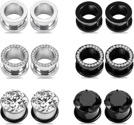zestaw-12szt-tuneli-do-uszu-6mm-stal-cyrkonie-zakrecane-czarne-srebrne