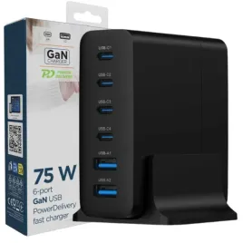 szybka-ladowarka-sieciowa-mocna-6-portow-usb-c-75w-65w-pd-qc-3-0-gan-czarna