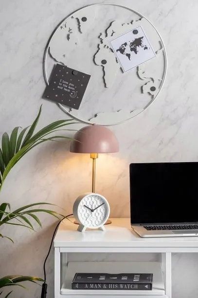 budzik-honeycomb-bialy-kolor-bialy