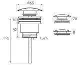 syfon-korek-tycner-32-mm-srednica-32-mm