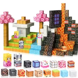 79szt-duzych-magnetycznych-blokow-budowlanych-bloki-magnetyczne-lesny-zamek