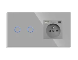 wlacznik-dotykowy-podwojny-2-z-gniazdkiem-usb-c-qc-20w-wylacznik-szklany