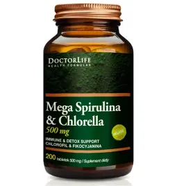 doctor-life-mega-spirulina-andamp-chlorella-500mg-suplement-diety-200-table