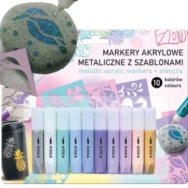 markery-akrylowe-metaliczne-10-kolorow-z-szablonami-kidea