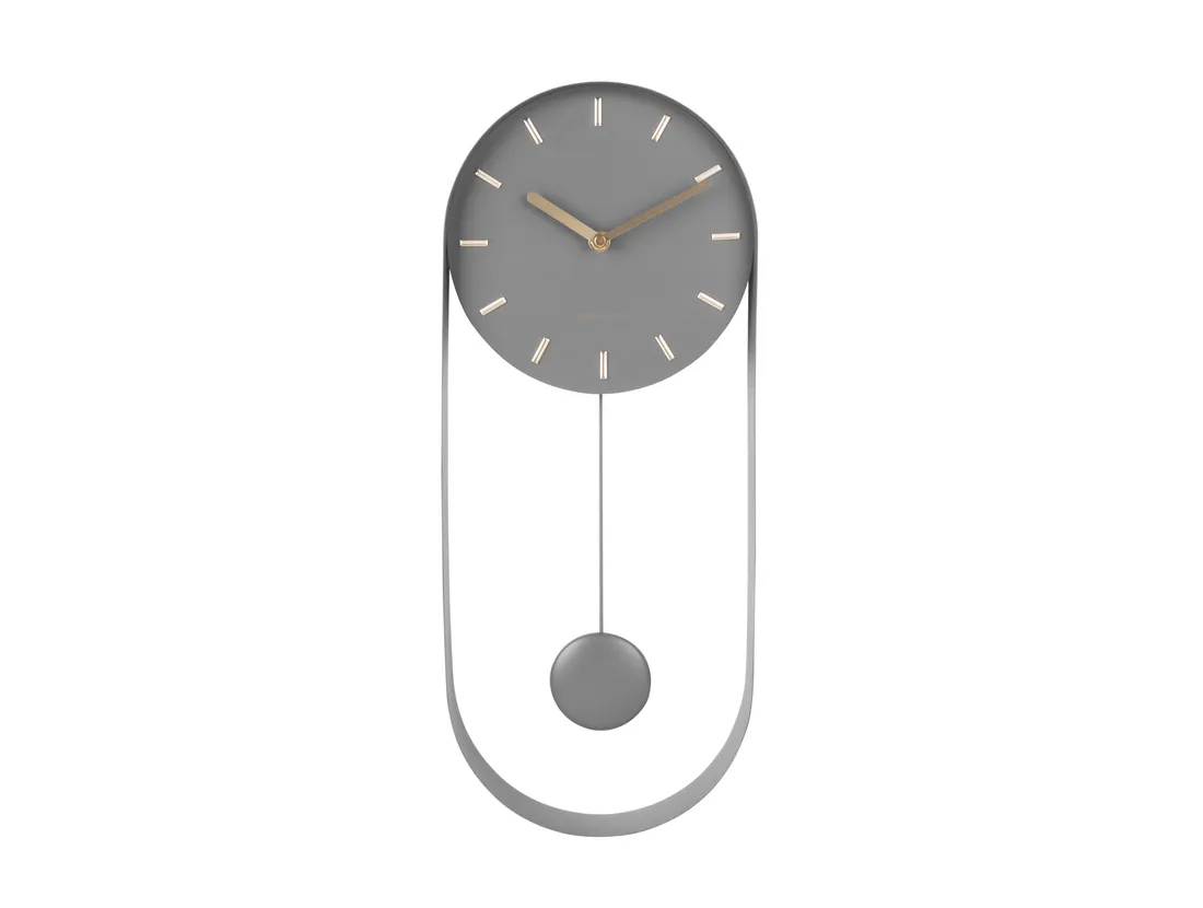 zegar-scienny-z-wahadlem-pendulum-charm-szary