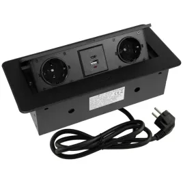gniazdo-chowane-w-blat-atom-26-lite-usb-czarne