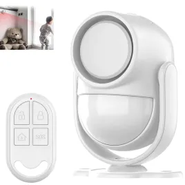 alarm-bezprzewodowy-sensor-ruchu-do-domu-garazu-syrena-125db-piloty