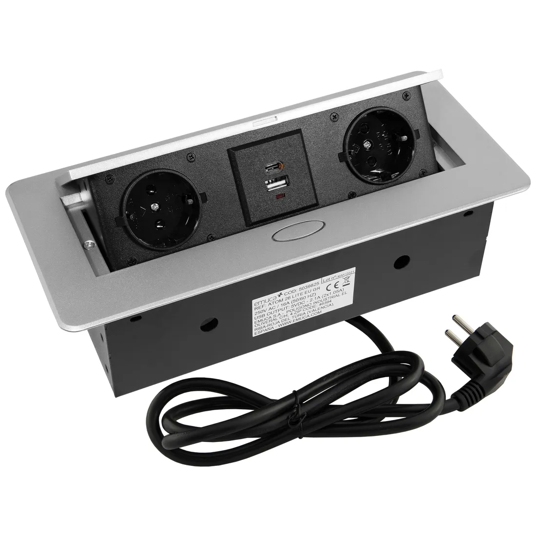 gniazdo-chowane-w-blat-atom-26-lite-usb-aluminium-kod-producenta-5039825