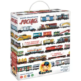 czuczu-puzzle-dwustronne-pociagi-dla-dzieci-5-54-elementy