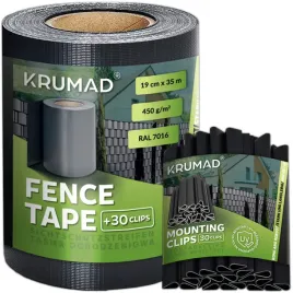 tasma-ogrodzeniowa-krumad-powlekana-pcv-szara-19-cm-x-35-m-z-30-klipsami