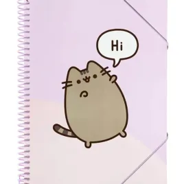 pusheen-skoroszyt-a4-z-gumka-30-przezroczystych-koszulek