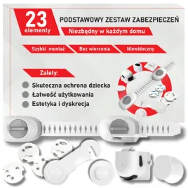 zabezpieczenia-szafek-magnetyczne-blokady-mebli-drzwi-szuflad-komplet-23-el
