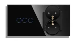 wlacznik-dotykowy-potrojny-3k-z-gniazdkiem-podwojnym-szklany