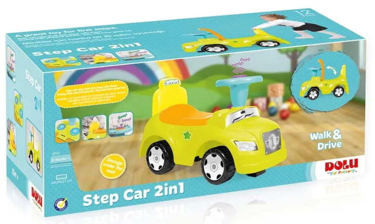 down-bouncer-samochod-zielony-2w1-kolor-zielony