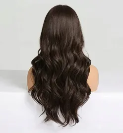 lemeiz-peruka-brazowa-krecona-z-grzywka-56cm