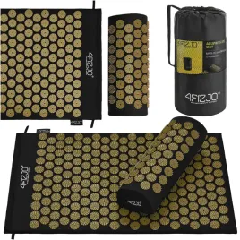 4fizjo-mata-do-akupresury-z-poduszka-klasyczna-czarno-zlota