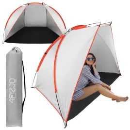 namiot-plazowy-4fizjo-szary-turystyczny-dla-2-osob-z-ochrona-uv-50