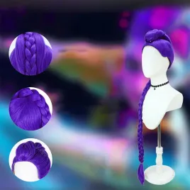 peruka-stroj-przebranie-kpop-demon-hunters-kucyk-warkocz-rumi-cosplay-107cm