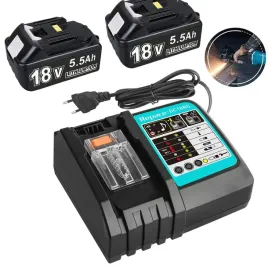 2-sztuki-bl1850b-18v-5ah-akumulator-ladowarka-dc18rc-do-makita-bl1860b-bl